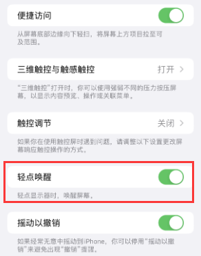 安仁苹果授权维修站分享iPhone轻点无法唤醒怎么办