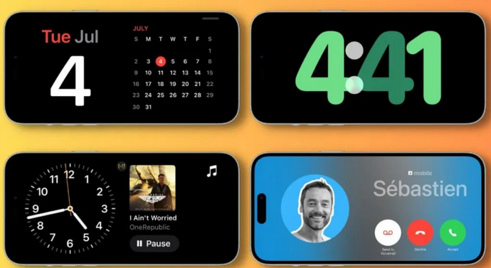 安仁苹果手机维修分享iOS17横屏充电待机显示有什么好处 