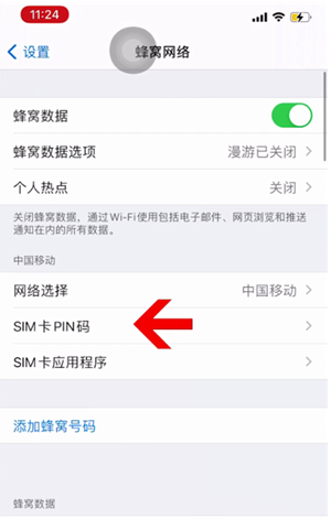 安仁苹果14维修网分享如何给iPhone14的SIM卡设置密码 