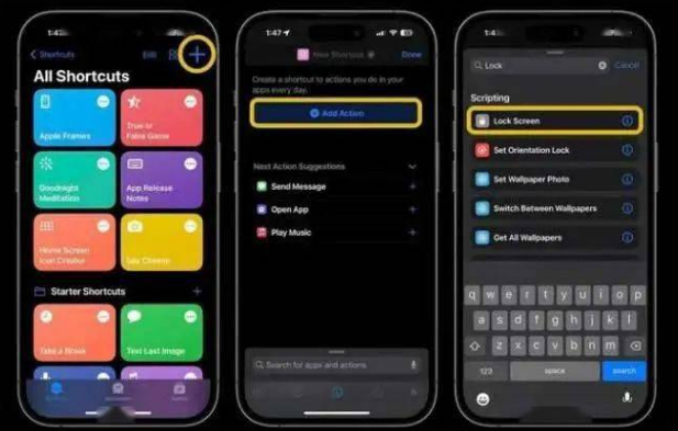 安仁苹果14锁屏维修店分享iPhone14升级iOS16.4后如何创建锁屏快捷方式 