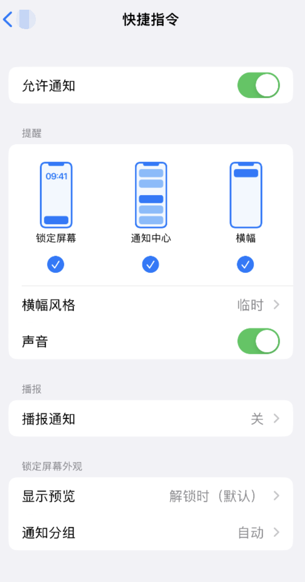 安仁苹果手机维修分享如何在 iPhone 上关闭快捷指令通知 