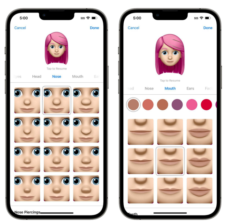 安仁苹果手机维修分享​iOS 16中的拟我表情有了哪些变化和升级 
